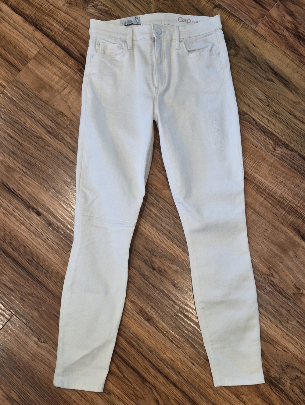 💙 GAP White Women's Skinny Jeans - Clean White Stretch